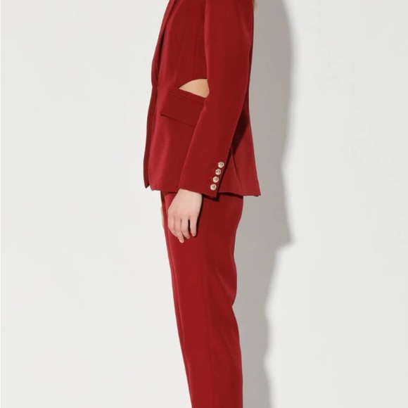 NWT $288 Walter Baker Felicia Blazer Size S Merlot Color - Picture 5 of 14